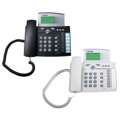 Telefon systemowy CTS-202.CL-GR Uniwersalny klasyczny telefon systemowy Slican (styk Upn). Kolor szary.